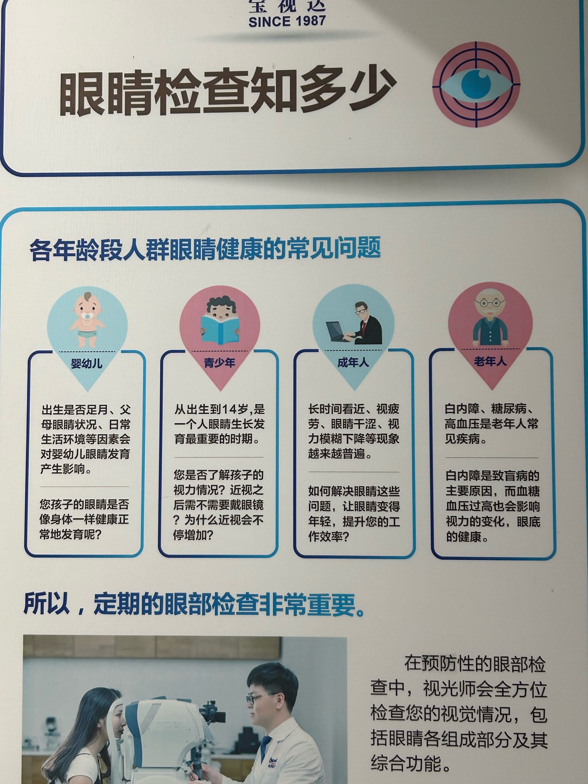 建立完善视力档案,关注眼睛健康