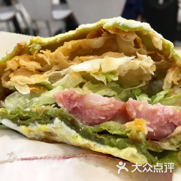 菠菜煎饼果子图片