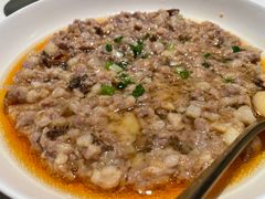 羊肚菌马蹄蒸黑豚肉饼-炳胜私厨(万象前海店)