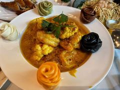 咖喱虾球伴五彩馒头-香乐园·淮扬菜中餐厅·Shang Garden(福田香格里拉店)