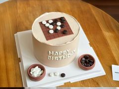 -咖咖熊蛋糕定制·英国蓝风车动物性淡奶油