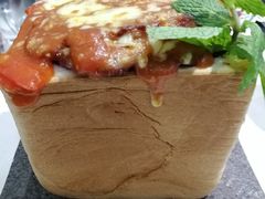 茄汁鸡扒大金砖焗饭-锦园春香港茶餐厅(西海湾旗舰店)