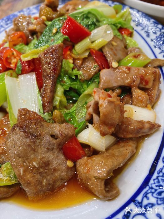 雨田饭店肝腰合炒图片