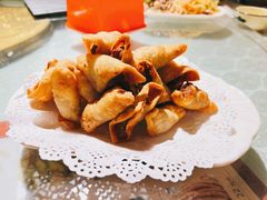 炸疙瘩角-华盛园卷子王农家菜水库鱼