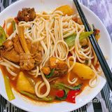 啊啊啊大盘鸡拌面香死我