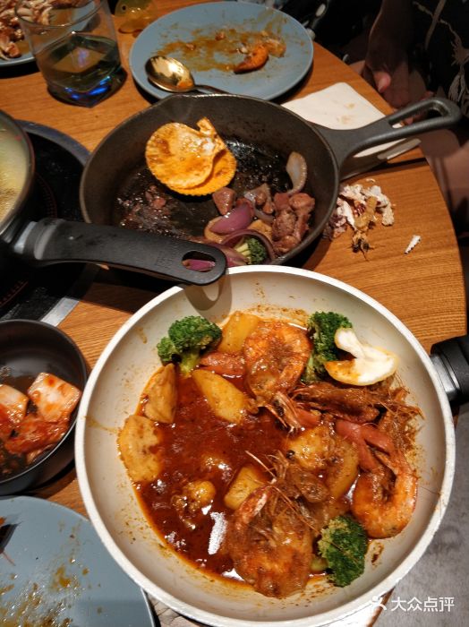 暗烧美式煎锅牛肉沸腾大虾图片 - 第2张