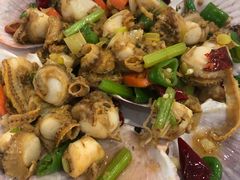 葱爆威海扇贝-威海渔村(黄兴路店)