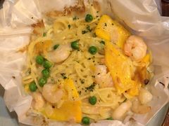 南瓜虾仁椰汁意面-斯比特花园西餐厅(东方商厦店)