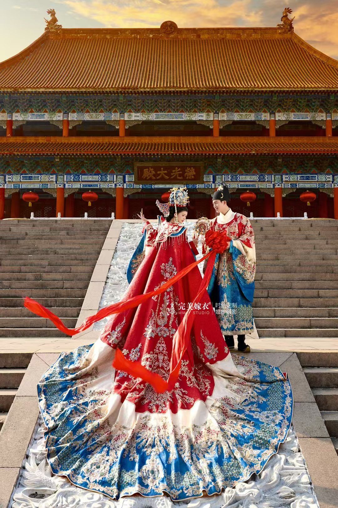 凤冠霞帔十里红妆