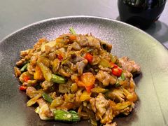 酸木瓜炒牛肉-紫滇源云南生态菜(丹凤街店)