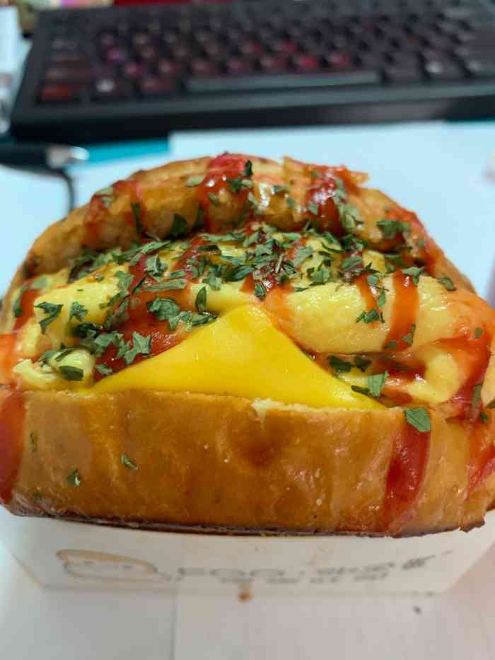 egg张全蛋爆蛋吐司(省体育馆店)-"之前在弥治吃过一次这种爆蛋三明治