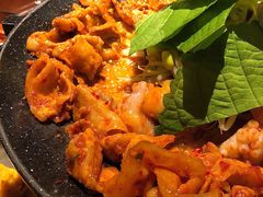 铁板章鱼五花肉-春熙台韩国料理·章鱼肥牛(西丽店)