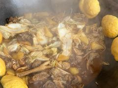 -粘豆包柴火铁锅炖