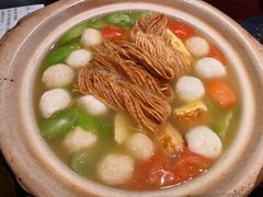 丝瓜鱼丸炖馓子-永安鱼庄·镇江菜(东吴路店)