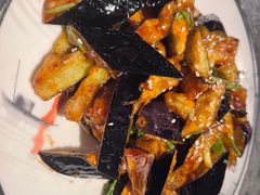 风味茄子-华盛园卷子王农家菜水库鱼