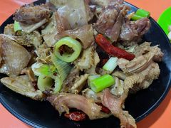 葱爆蹄筋-陕西特色牛肉面