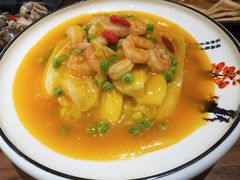 -东来菜馆•手抓海鲜家常菜•海鲜锅贴(鸽子窝店)