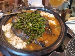 鲜青椒烤鱼-探鱼·鲜青椒爽麻烤鱼(银泰城店)