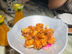 糖霜糖醋里脊-绿茶餐厅(昌平悦荟店)