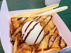 香草冰淇淋厚吐司-阿信厚吐司(曾厝垵店)