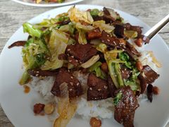 花生米炒肝-满洲八旗铁锅靠大鹅(清泉文苑店)