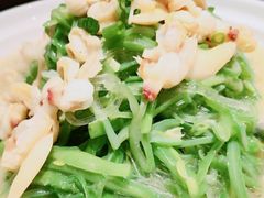 蚬子肉烧芸豆丝-冷大厨灌汤包