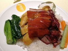 烧鹅乳猪双拼饭-龙记烧腊茶餐厅(常德路店)
