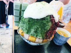 抹茶生乳かき氷-WONDER ICE 萬得冰田(建設路总店)
