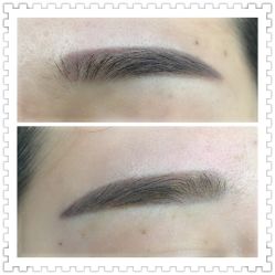 刚做完韩式粉黛眉-平萍纹绣韩式半永久定妆