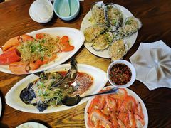 蒜蓉粉丝蒸生蚝-南海渔家•海鲜•正宗海南菜(海棠湾店)