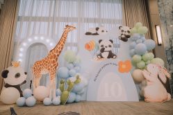 -团子宝宝宴派对百日宴生日布置策划·求婚策划·气球布置别墅民宿