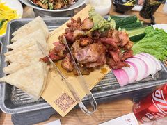 -海派美食·家宴海鲜青岛菜·石锅鲽鱼头(东方城店)