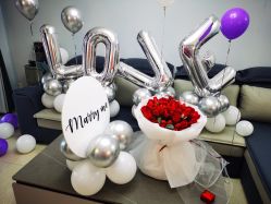 点击看大图 -七月气球布置订婚·宝宝宴· 求婚·生日布置(二七万达店)