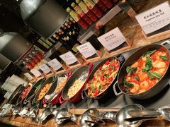 自助取餐区-万达瑞华酒店美食汇自助餐厅(楚河汉街店)