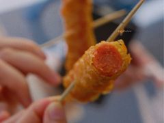面拖火腿肠-阿婆油墩子(五里桥路188弄小区店)
