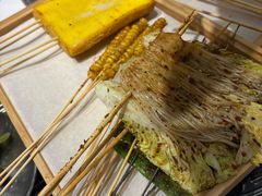 -山野的朋友露营炭火烤肉