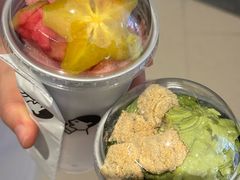 手炒岭南甘草四果炒冰-喜茶(深圳万象城黑金店)