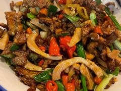 鱿鱼三丝盖码饭-羅秋明手工粉面