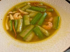 金汤虾仁烩丝瓜-隐食餐厅(金水湾公馆店)