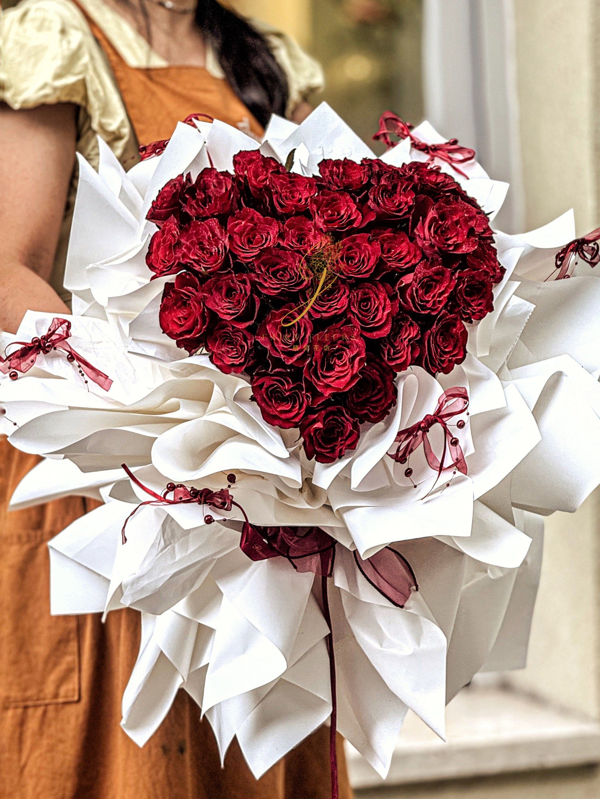 3 d立体心形花束