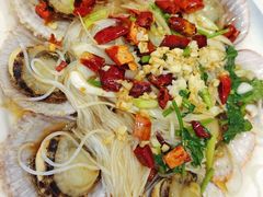 油泼扇贝-来之顺海鲜菜馆·青岛菜·始于1993(栈桥店)