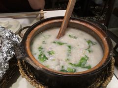 白贝春菜瘦肉粥（两人份）-火齐潮汕砂锅粥(五道口店)
