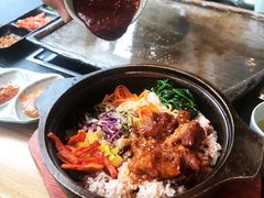 鸡腿石锅拌饭-犟牛家·榴莲烤肉(五棵松店)