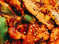 鱿鱼炒五花肉-富乐满韩国正宗炸鸡韩国料理(虹泉路店)