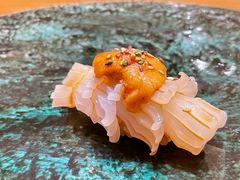 枪鱿鱼海胆寿司-鮨青(恒基名人购物中心店)