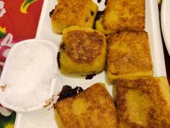煎粘豆包-闯关东东北农家菜(崂山石老人店)