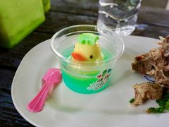 小鸭子果冻-蝶豆花蓝面条