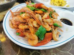 青椒河虾-涵家味土菜馆·徽州一绝臭鳜鱼(三河古镇店)