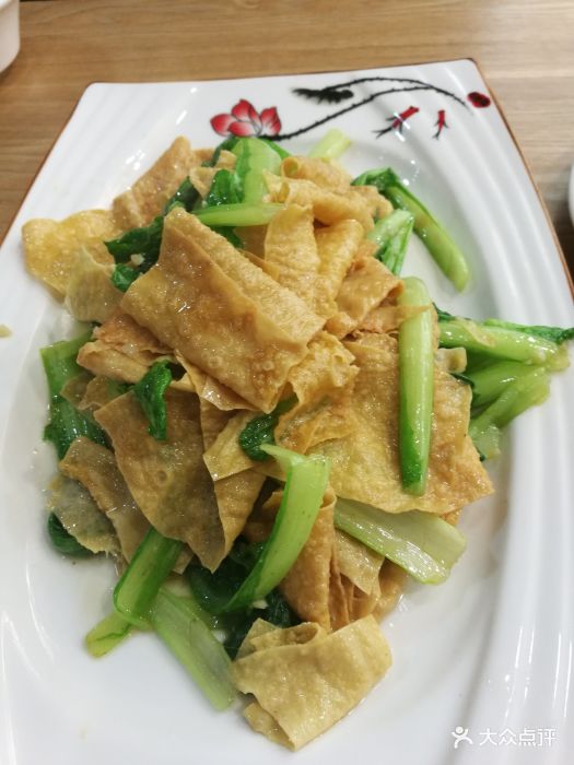 小白菜炒豆皮