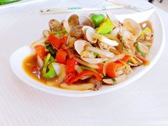 炒鱿鱼-覃记海鲜美食餐厅